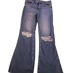 American Eagle Outfitters Dark Blue Flare Jeans